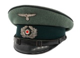 WWII GERMAN HEER ENGINEER NCO VISOR CAP