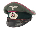 WWII GERMAN HEER PANZER NCO VISOR CAP
