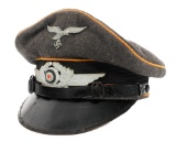 WWII GERMAN LUFTWAFFE SIGNAL NCO VISOR CAP