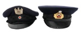 WWII GERMAN KYFFHAUSERBUND & NSKOV VISOR CAPS