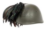 WWII ITALIAN 11th BERSAGLIERI M33 COMBAT HELMET
