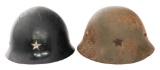 WWII JAPANESE CIVIL DEFENSE HELMET & TYPE 90 SHELL