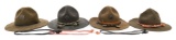 WWII - COLD WAR US ARMY CAMPAIGN HATS & CORDS
