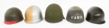 WWII US ARMY M1 HELMETS & LINERS