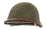 WWII US ARMY NCO M1 COMBAT HELMET by SCHLUETER
