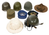 WWII - COLD WAR US DH-132 CVC HELMET & HEADGEAR