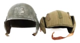 WWII USAAF M3 & M4A2 AIRCREW FLAK HELMETS