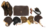 WWII USAAF & USN FLYING HELMETS, BOOTS & GEAR