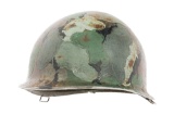 VIETNAM WAR ARVN CAMOUFLAGE M1 HELMET