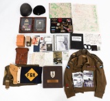 WWII CANADIAN ARMORED CORPS NAMED OFF. GROUPING