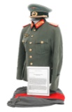 WWII GERMAN HEER GENERALMAJOR NAMED UNIFORM SET