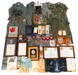 VIETNAM USAF NAMED 8th FIGHTER SQ HELMET & GROUP