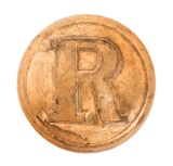 CIVIL WAR CONFEDERATE STATES RIFLEMAN BUTTON