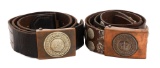 WWI IMPERIAL GERMAN PRUSSIAN EM & SOUVENIR BELTS