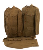WWI US ARMY MODEL 1917 ENLISTED/NCO TUNICS
