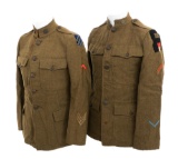 WWI US AEF 1st ARMY & 3rd DIVISION ENLISTED TUNICS