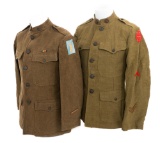 WWI US AEF 35th & 77th DIVISION ENLISTED TUNICS