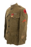 WWI USMC 1st BATTALION,13th MARINE REGIMENT TUNIC