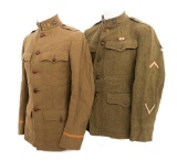 WWI US ARMY 151st AERO & AVIATION SIGNALS TUNICS