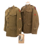 WWI US ARMY 35th & 89th DIVISION EM/NCO TUNICS