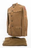 WWI US AEF 2nd DIV, 9th IR MACHINE GUN UNIFORM