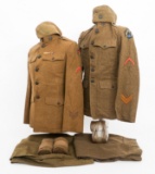 WWI US AEF 35th & 89th DIV. ENLISTED UNIFORMS