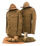 WWI US AEF 35th DIV. 70th BG & 140th IR UNIFORMS