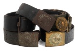 WWI - WWII GERMAN PRUSSIAN HEER EM & OFFICER BELTS