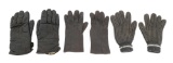 WWII GERMAN LUFTWAFFE LEATHER & WOOL FLIGHT GLOVES