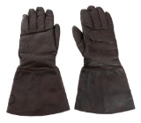 WWII GERMAN LUFTWAFFE LEATHER GAUNTLET GLOVES