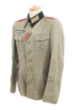 WWII GERMAN HEER ARTILLERY OBERLEUTNANT TUNIC