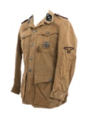 WWII GERMAN WAFFEN-SS PANZER SAHARIANA TUNIC