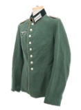 WWII GERMAN WAFFENROCK MODIFIED CAPT FIELD TUNIC