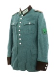 WWII GERMAN SCHUTZPOLIZEI NCO SERVICE TUNIC