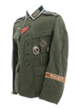 WWII GERMAN HEER INFANTRY NCO M36 FIELD TUNIC