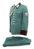 WWII GERMAN POLICE HAUPTMANN UNIFORM SET