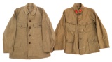 WWII IJA SUPERIOR PRIVATE & EM COTTON TUNICS