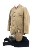 WWII IMPERIAL JAPANESE NCO TUNIC, CANTEENS & VEST