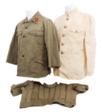 WWII IMPERIAL JAPANESE NAVY & ARMY UNIFORM ITEMS