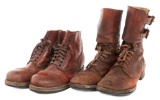 WWII US ARMY NAMED M43 BUCKLE & COMBAT BOOTS