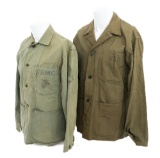 WWII USMC & USN P41 HBT COMBAT UTILITY JACKETS