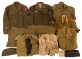 WWII US ARMY ENLISTED/NCO UNIFORM ITEMS