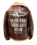 WWII US 8th AAF THUNDERBIRD TYPE B3 PAINTED JACKET
