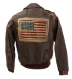 WWII USAAF CBI TYPE A-2 LEATHER FLIGHT JACKET