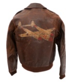 WWII USAAF 27th FS, 1st FG TYPE A-2 FLIGHT JACKET