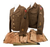WWII US CBI AUSTRALIAN MADE IKE JACKET & UNIFORMS