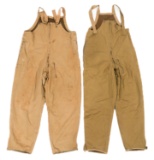WWII US ARMY TANKER BIB WINTER OVERALLS