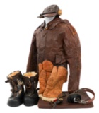 WWII USAAF FLIGHT JACKET, CLOTHING & GEAR