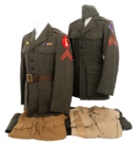 WWII USMC 1st & 2nd DIV EM SERVICE ALPHA UNIFORMS