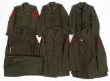 WWII USMC ENLISTED & NCO SERVICE TUNICS